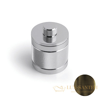 контейнер с крышкой настольный bertocci officina 01, 127 7532 8800, бронза темная