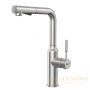 смеситель для кухни lemark expert lm50865 с выдвижным изливом, нержавеющая сталь