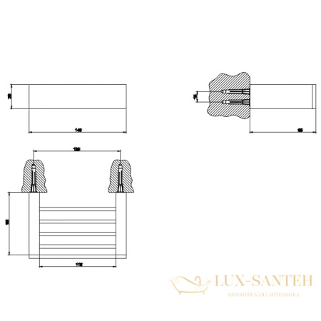 контейнер для предметов подвесной gessi inverso accessories 20804.726, warm bronze br pvd