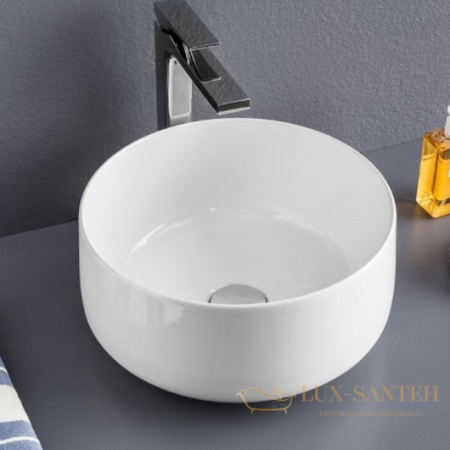 раковина накладная artceram cognac 35 col004 01 00 ø 350 мм, белый