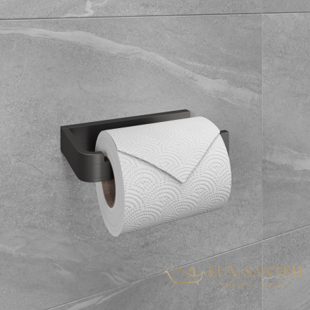 держатель для туалетной бумаги lemark smooth line 9726009 открытый, графит