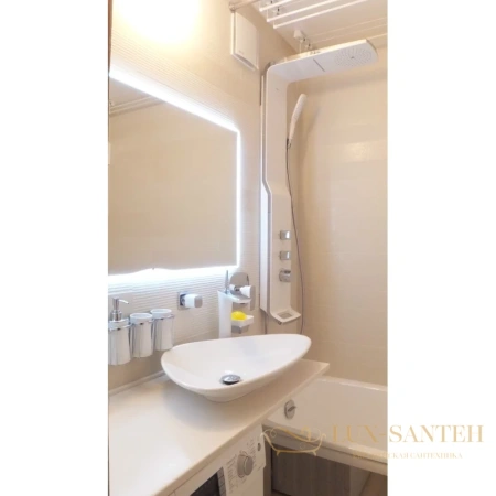 душевая панель hansgrohe raindance lift 180 2jet 27008400 внешнего монтажа, белый/хром