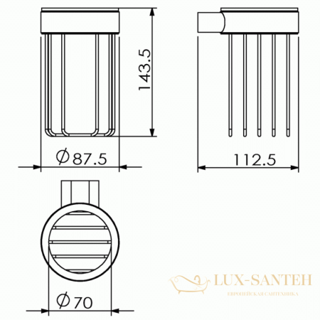 держатель освежителя воздуха langberger lugano 24074a, хром