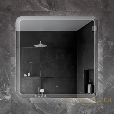 зеркало cezares duet czr-spc-duet-800-800-led-tch 80x80см