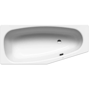 стальная ванна kaldewei mini 224630000001 830 r 157х75 см с покрытием anti-slip, альпийский белый 