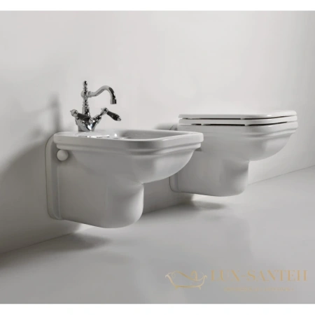 биде kerasan waldorf 4125k1bi/cr*1 подвесное, белый