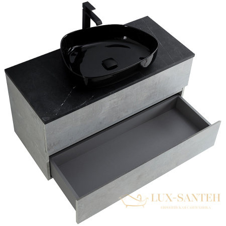 тумба под раковину cezares molveno 46 molveno 46-100-2c-so-bet 100 см подвесная, beton
