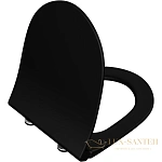 Сиденье VitrA Sento 120-483-009 для унитаза с микролифтом, черный матовый