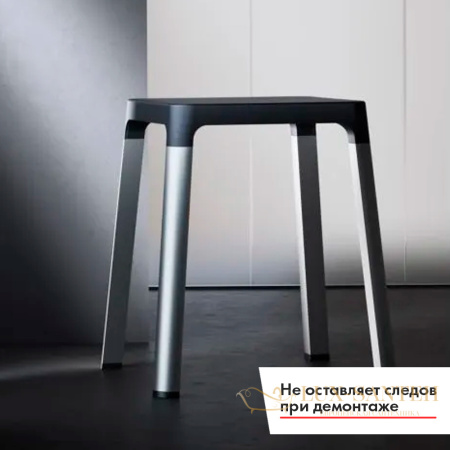 табурет keuco axess, 35082170037, алюминий/черный