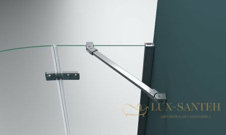 душевой уголок belbagno kraft kraft-r-2-100-c-cr 100х100 см профиль хром, стекло прозрачное 