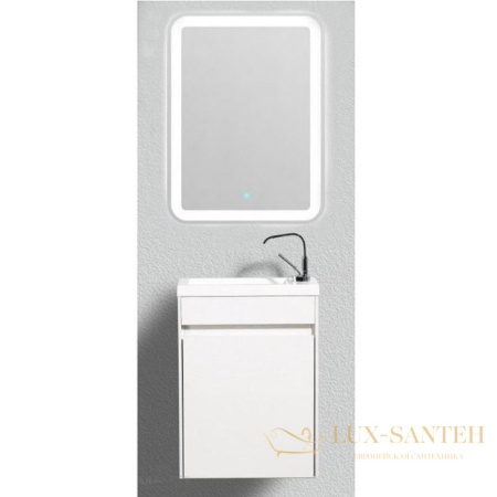 тумба под раковину belbagno pietra mini pietra mini-400-1a-so-bl-l 40 см подвесная, bianco lucido