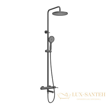 душевая система для ванны cezares relax-cvd-nop, черный матовый