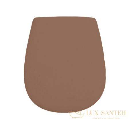 сидение artceram azuley aza001 40 71 для унитаза с крышкой, светло-коричневый мат