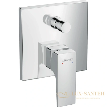смеситель для ванны с душем hansgrohe metropol 32545000 внешняя часть, хром