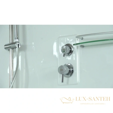 душевая кабина timo lux t-7735 135x135x230 см, стекло прозрачное