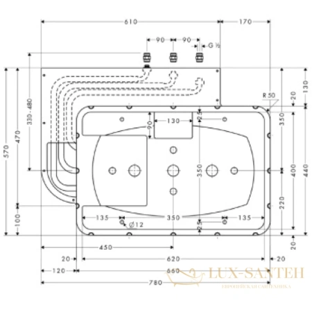 скрытая часть hansgrohe raindance rainmaker 28414180