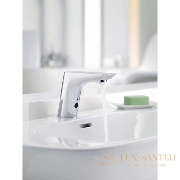 смеситель для раковины kludi balance 5220005 электронный без донного клапана, хром