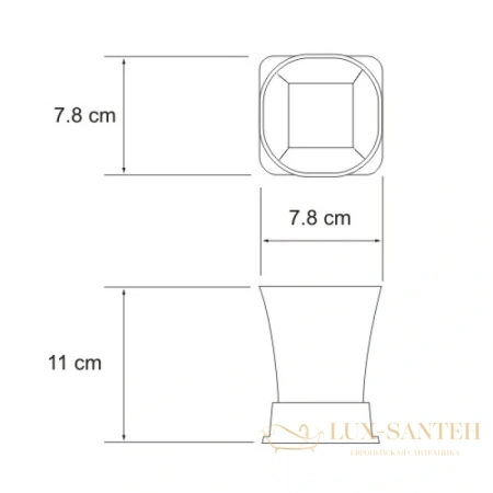 стакан wasserkraft exter k-5528, светлая бронза