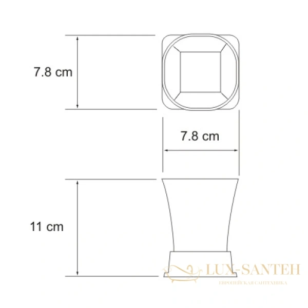 стакан wasserkraft exter k-5528, светлая бронза