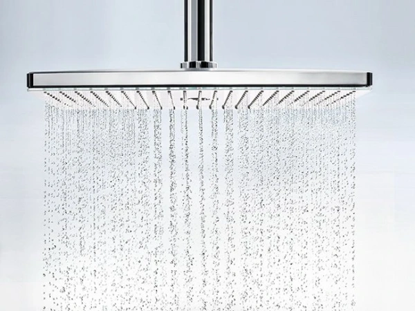 верхний душ hansgrohe rainmaker select 460 2jet 24004400 с потолочным подсоединением, белый/хром