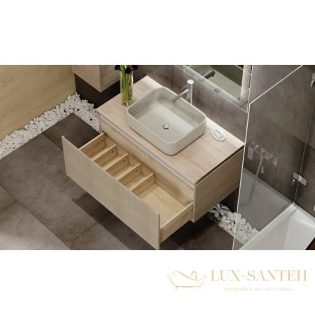 тумба jorno karat kar.01.100/p/bul 100 см, бук светлый