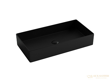 раковина накладная ceramica nova element cn6071mb, 701*361*130 мм, черный матовый