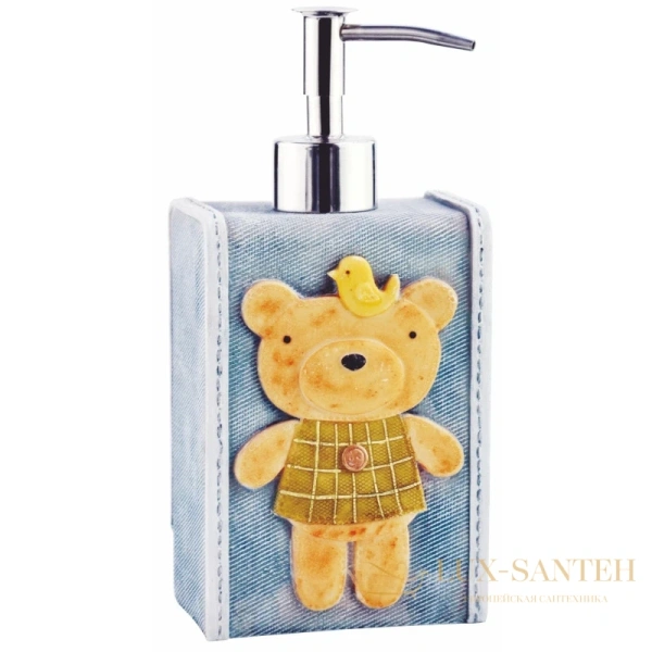 дозатор wasserkraft lossa k-3499 330 мл, синий/желтый