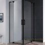 душевой уголок cezares slider slider-a-2-70/80-c-nero 80x80 профиль черный матовый, стекло прозрачное