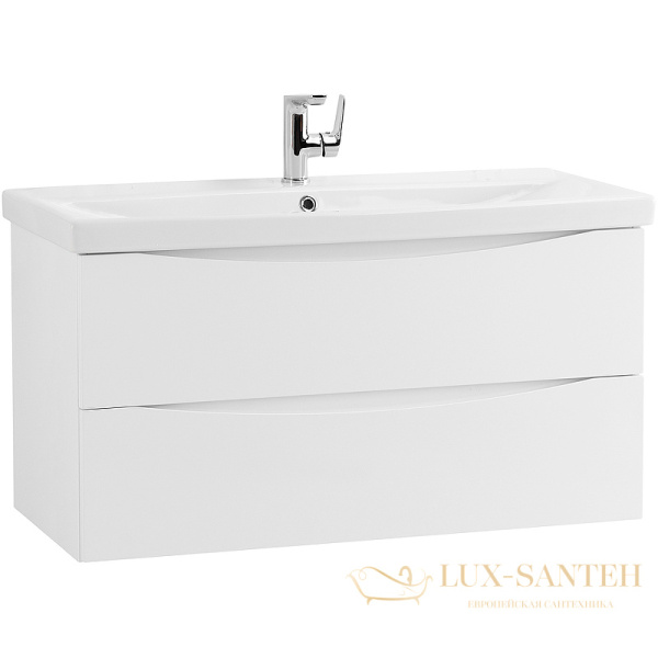 тумба под раковину belbagno marino-cer marino-cer-1000-2c-so-bo-p 100 см подвесная, bianco opaco