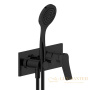 смеситель gessi rilievo 59140.299 для ванны, внешняя часть, black xl