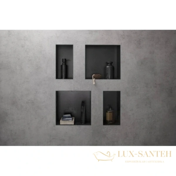 встраиваемая в нишу полка hansgrohe xtrastoris original 56061670 матовый, чёрный