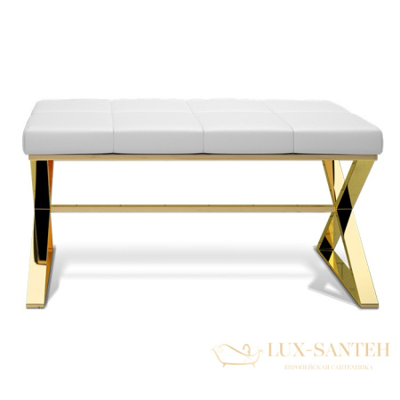 скамейка decor walther bench 0508928, белый/золото