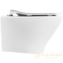 подвесной унитаз belbagno acqua bb340chr/bb2020sc с сиденьем микролифт, белый
