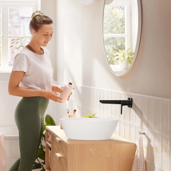 смеситель для раковины hansgrohe rebris s 72528670, черный матовый