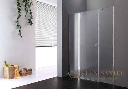 душевая дверь cezares elena elena-w-b-13-30+60/30-p-cr-l 120 см l профиль хром, стекло рифленое