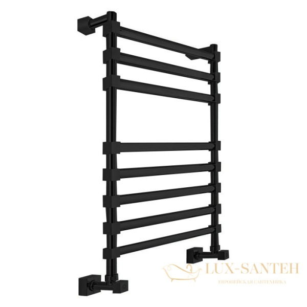 полотенцесушитель водяной 107,6х53,5 margaroli sole 464tq468mb, черный матовый