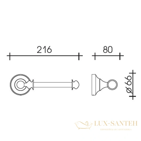 бумагодержатель schein saine gold 7053028vf, золотой