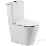 Унитаз компакт BelBagno Flay-tor BB2149CP-TOR без бачка и сиденья, белый