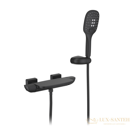 смеситель timo helmi 4024/03y для ванны, черный матовый