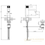 смеситель для раковины gessi inciso 58001.031, хром