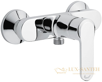 однорычажный смеситель emmevi nefer 77002/cr для душа без набора для душа, хром