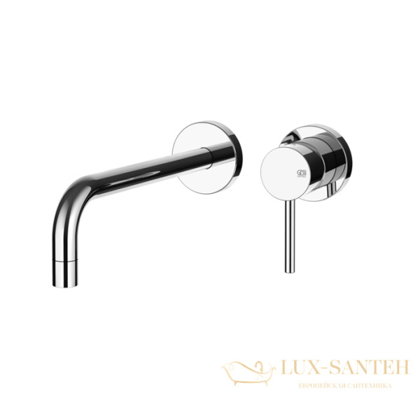 смеситель для раковины встраиваемый без донного клапана gessi emporio via tortona 44825.031, хром