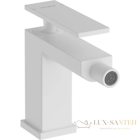 смеситель для биде hansgrohe tecturis e 73200700, с донным клапаном, белый матовый