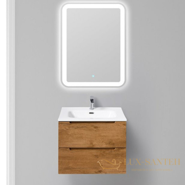 тумба под раковину belbagno etna etna-600-2c-so-rn-p 60 см подвесная, rovere nature