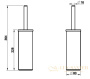 ерш gessi rilievo 59543.299 напольный, black xl