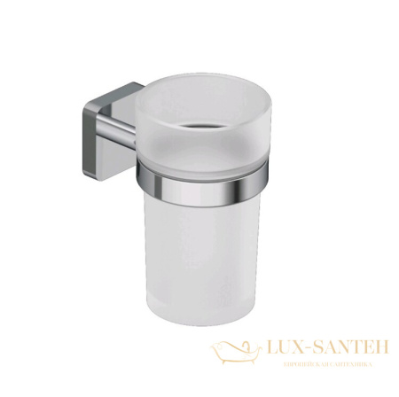 стакан для зубных щеток подвесной kludi vela s, 2597505, хром глянцевый