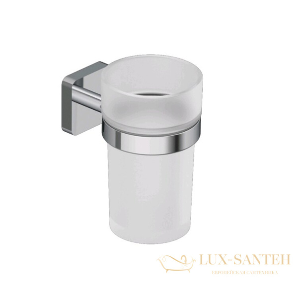 стакан для зубных щеток подвесной kludi vela s, 2597505, хром глянцевый