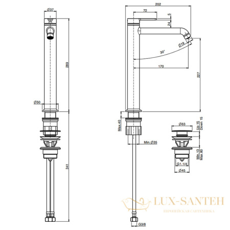 смеситель для раковины, fima carlo frattini snap, f3111/hsn, никель брашированный