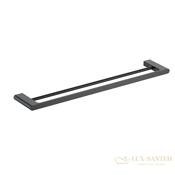 полотенцедержатель двойной timo luiro 18456/03, черный матовый