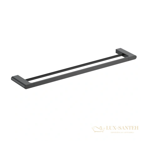 полотенцедержатель двойной timo luiro 18456/03, черный матовый